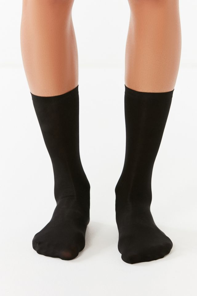 Out From Under Sheer Nylon Crew Sock #1