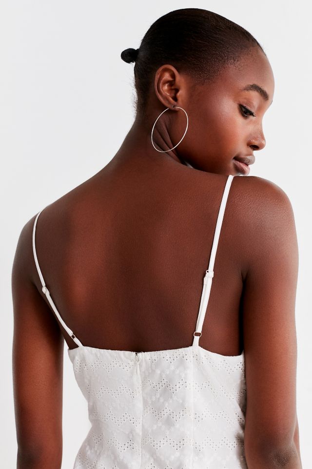 UO Eyelet Ruffle Slip Dress #1