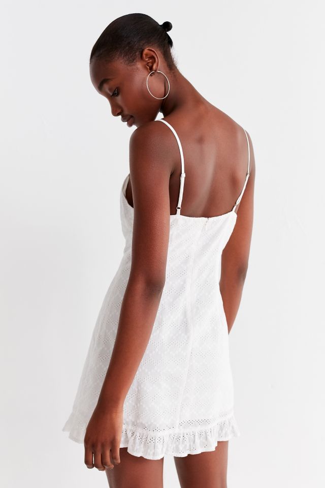 UO Eyelet Ruffle Slip Dress #3