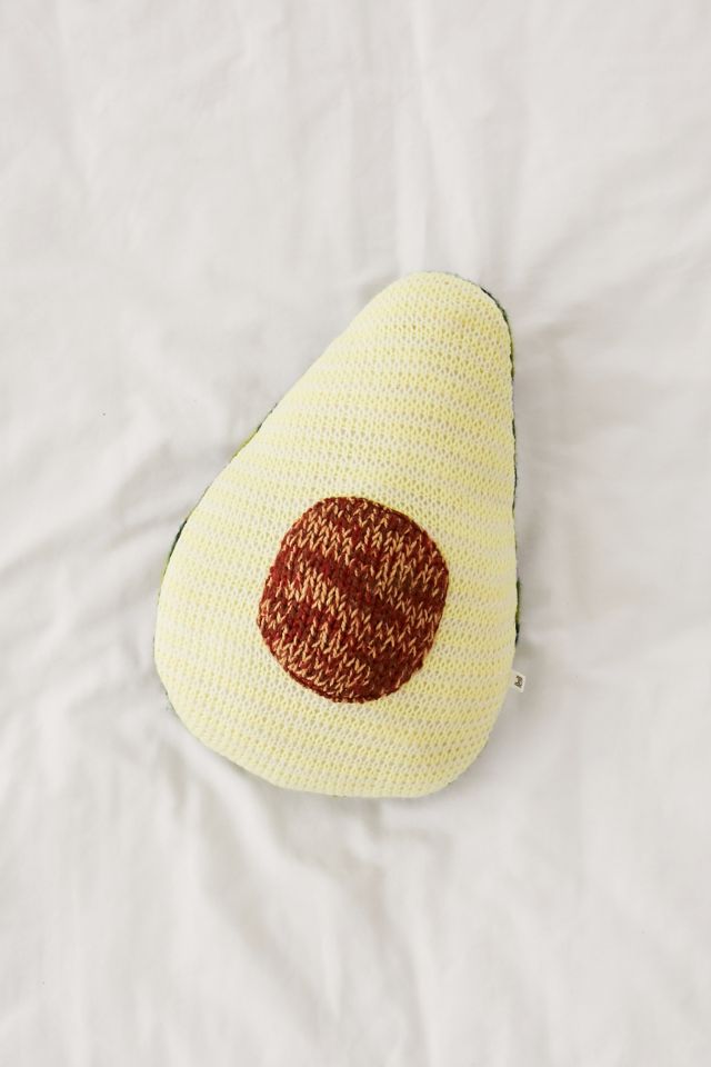 Avocado Crochet Throw Pillow #2