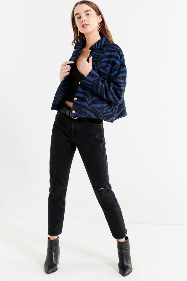 Ghospell Zebra Striped Jacket #1