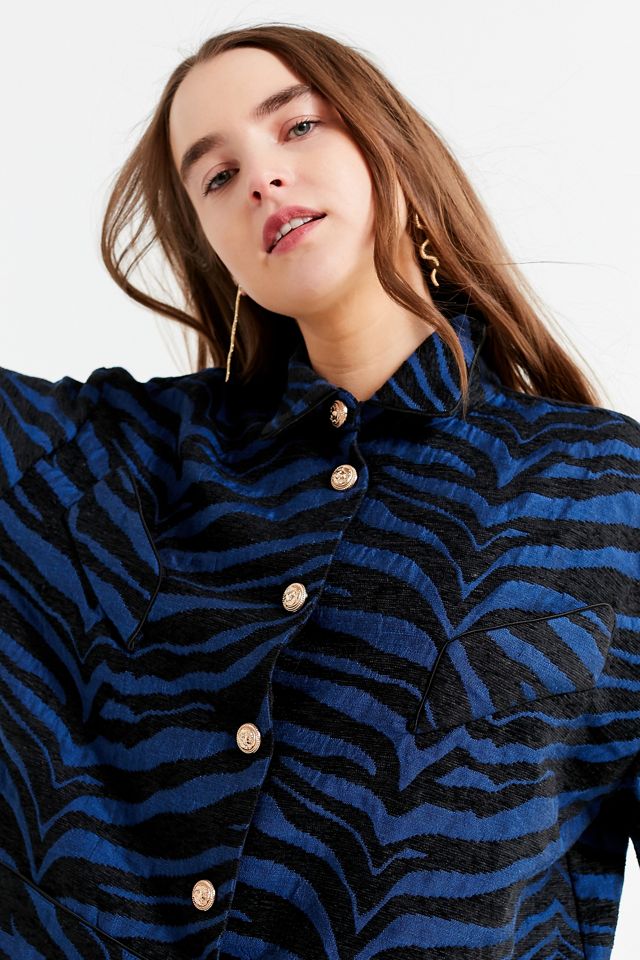 Ghospell Zebra Striped Jacket #4