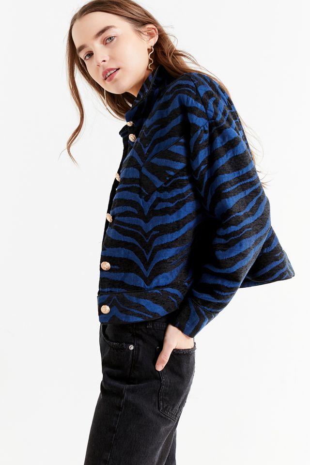 Ghospell Zebra Striped Jacket #5