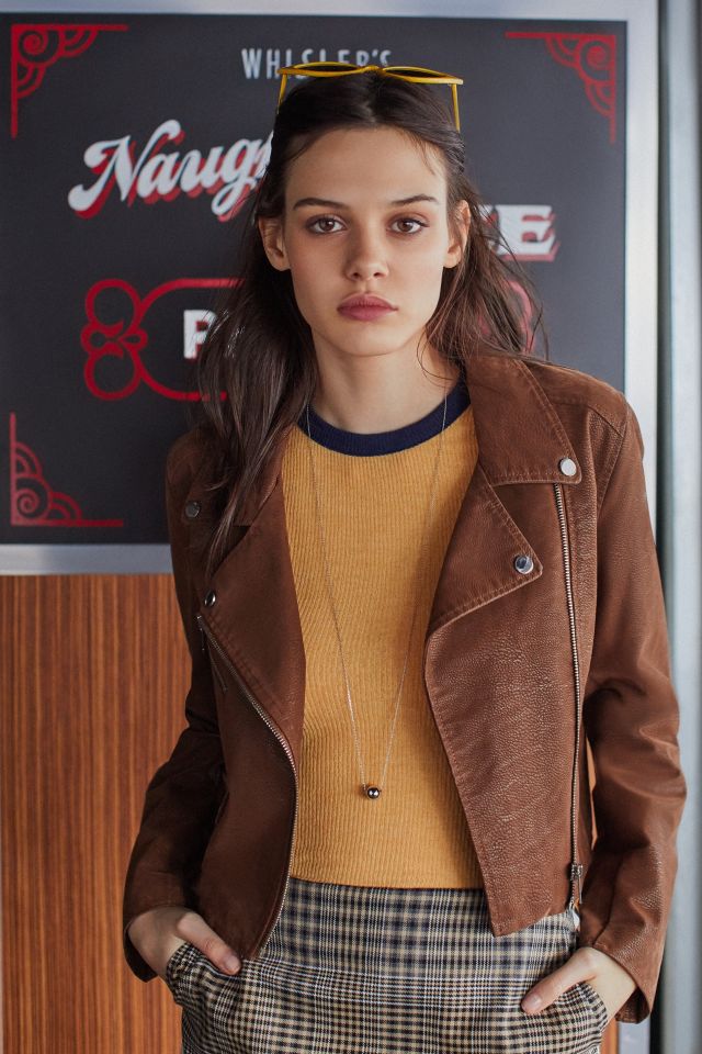 UO Faux Suede Moto Jacket #1