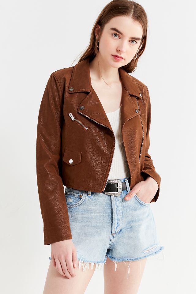 UO Faux Suede Moto Jacket #2