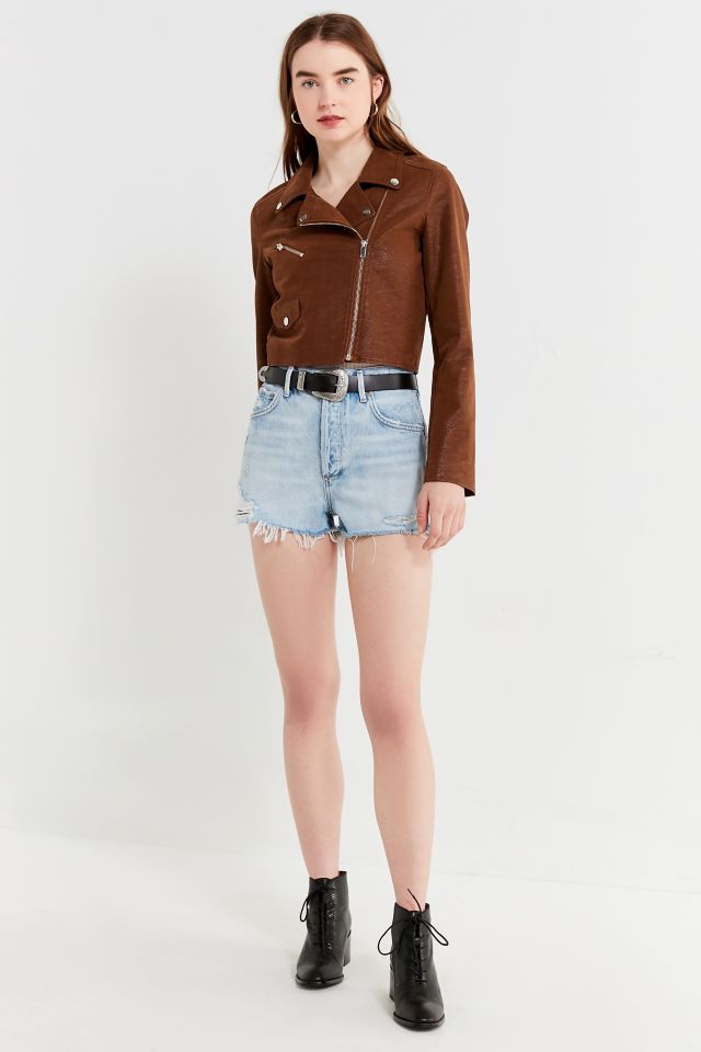 UO Faux Suede Moto Jacket #3