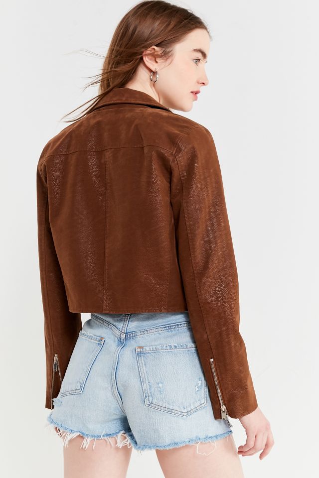 UO Faux Suede Moto Jacket #4
