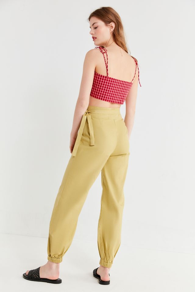 UO Christina Tapered Wrap Pant #1