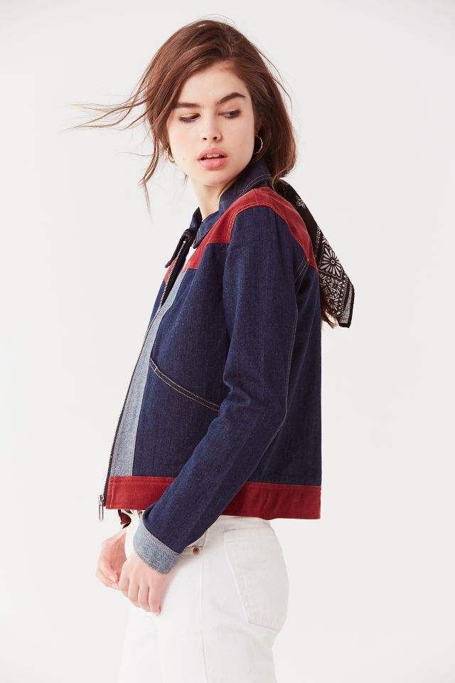 Urban outfitters color hot sale block jacket