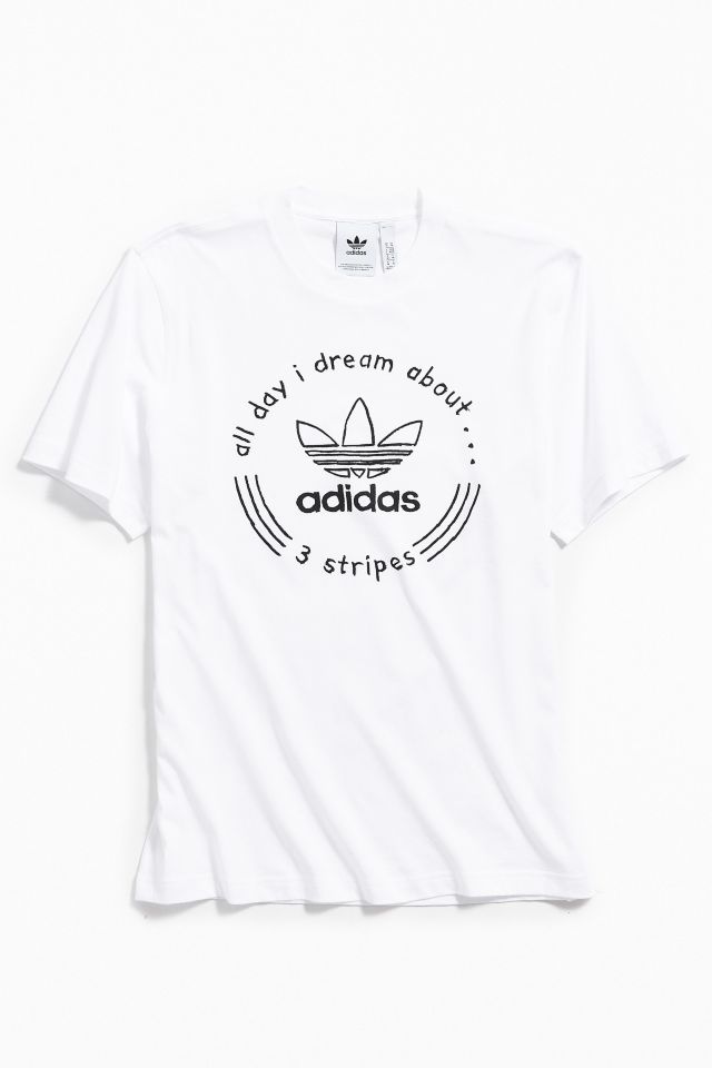 Adidas hand drawn tee online