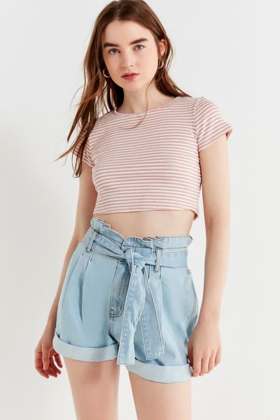Urban outfitters sale paper bag shorts