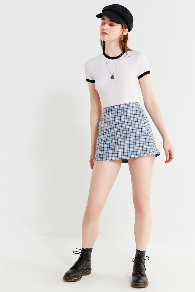 Urban outfitters olympia plaid mini skirt sale