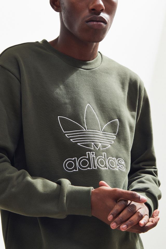 adidas Trefoil Outline Crew Neck Sweatshirt #1