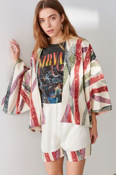 Urban Renewal Recycled Cropped Kimono Set | Urban Outfitters