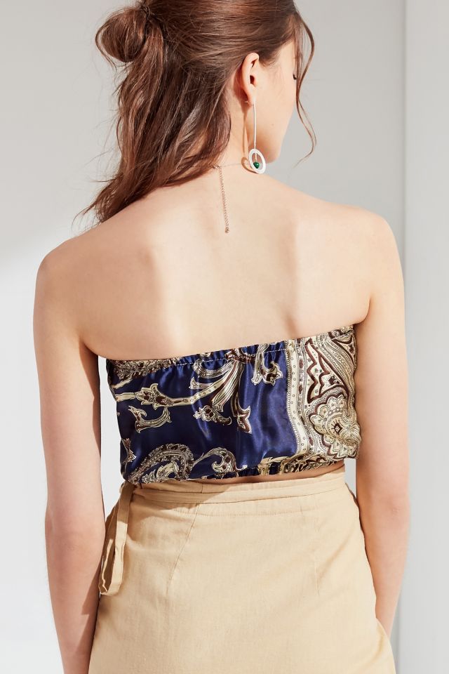 Urban Renewal Remade Silky Scarf Tube Top #2