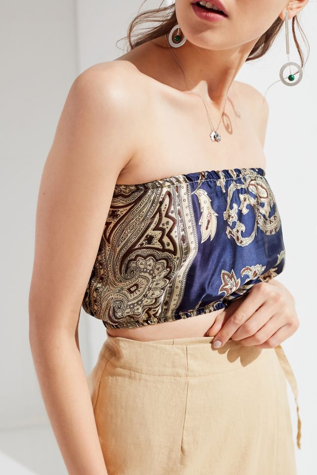 Urban Renewal Remade Silky Scarf Tube Top #5