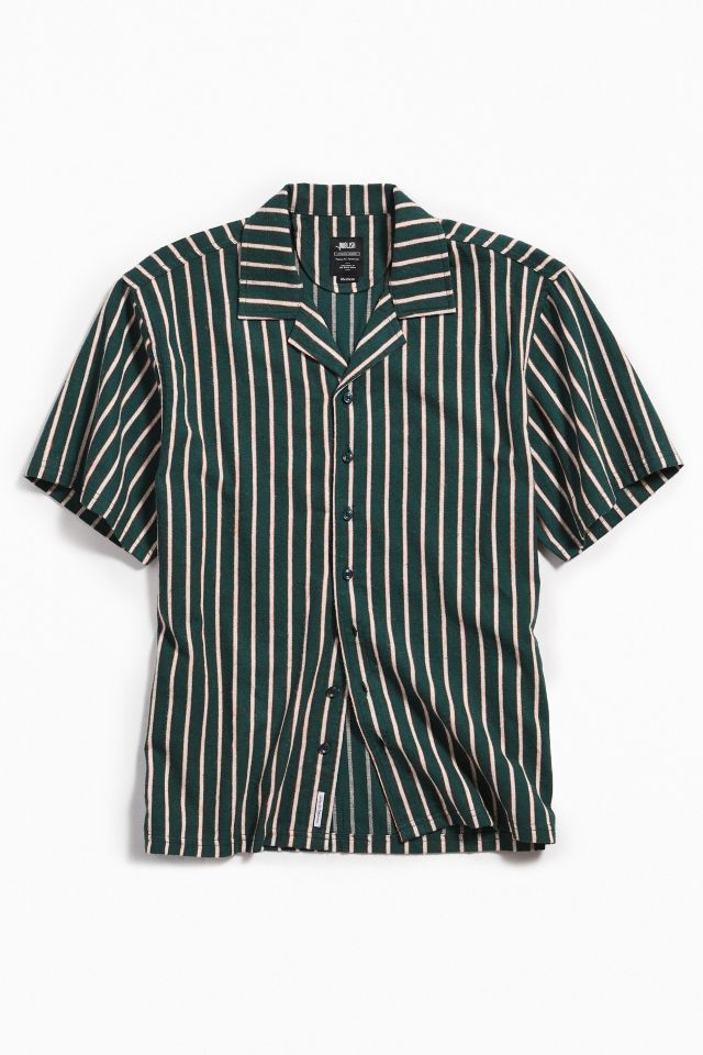 Publish Striped Short Sleeve Button-Down Shirt #1