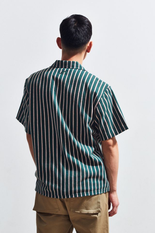 Publish Striped Short Sleeve Button-Down Shirt #3