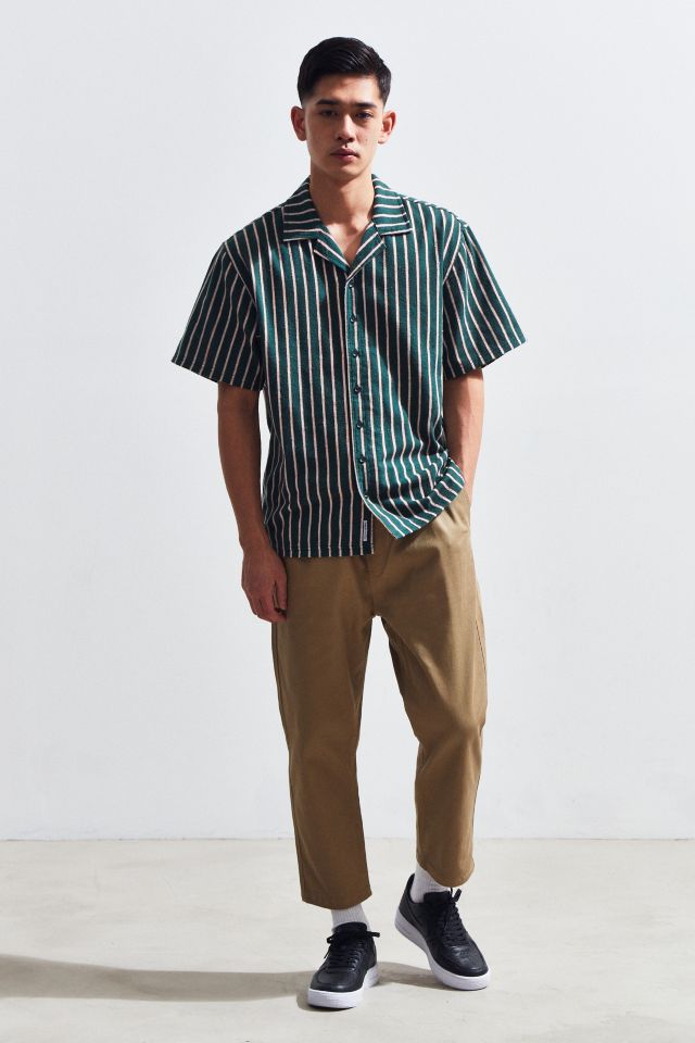 Publish Striped Short Sleeve Button-Down Shirt #5