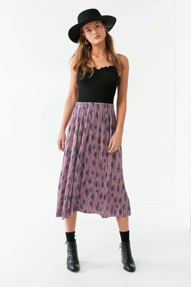 UO Sasha Plisse Midi Skirt #1