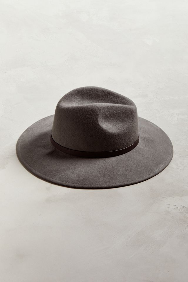 Wide Brim Grey Fedora #3