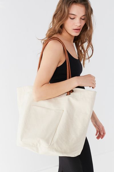 Urban Outfitters Canvas Bucket Bag in Natural