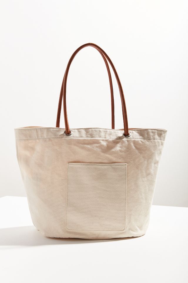 Urban Outfitters Canvas Bucket Bag in Natural