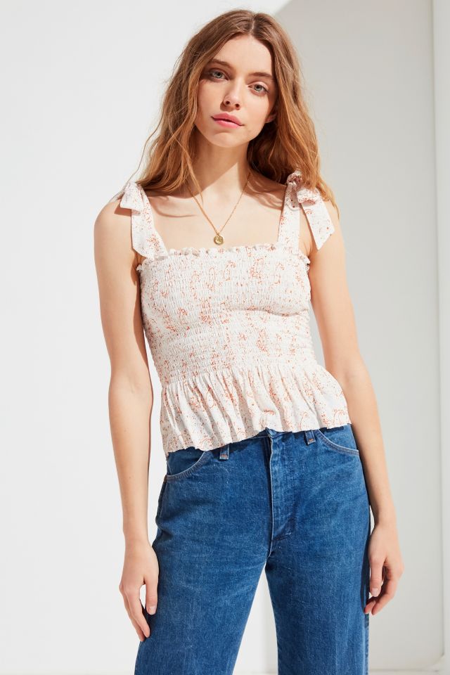 Smocked best sale tie top