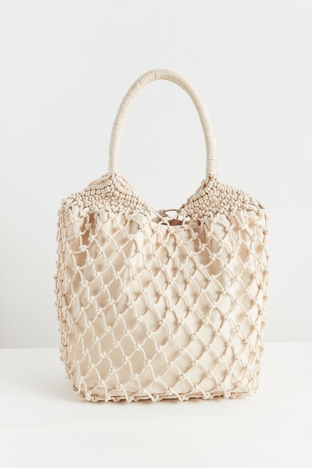 Macrame Slouchy Tote Bag #3