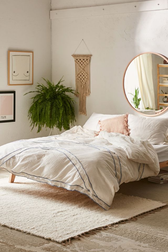Lucia Crochet Trim Duvet Cover