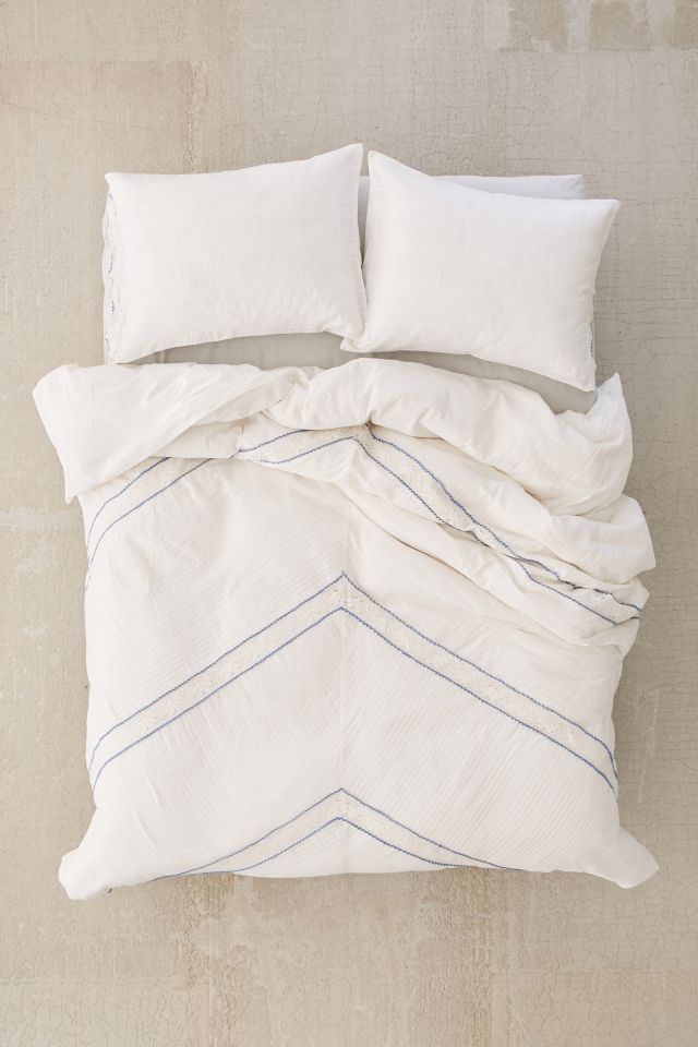 Lucia Crochet Trim Duvet Cover #1