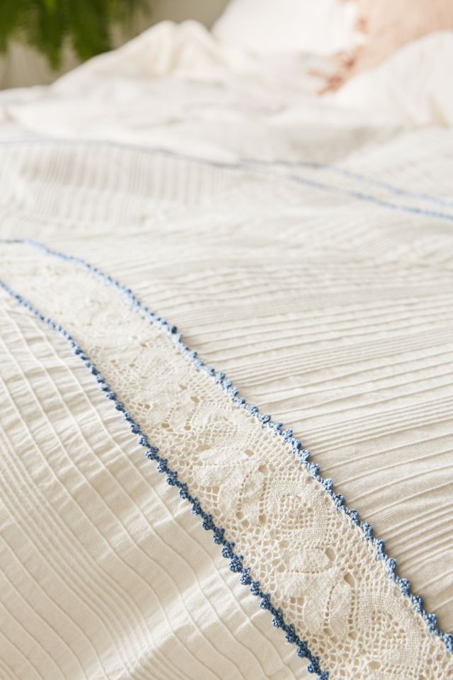 Lucia Crochet Trim Duvet Cover #3