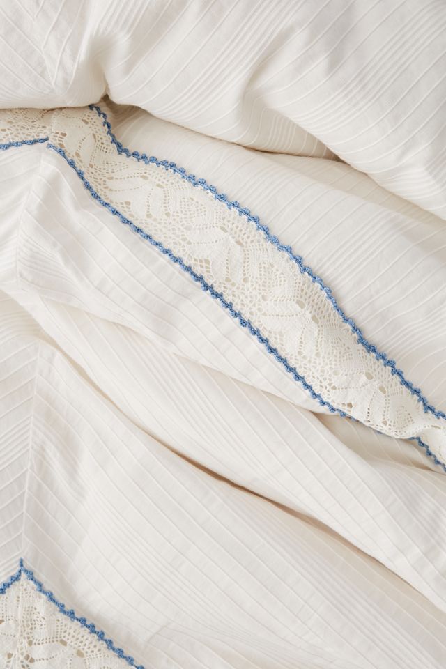 Lucia Crochet Trim Duvet Cover #4