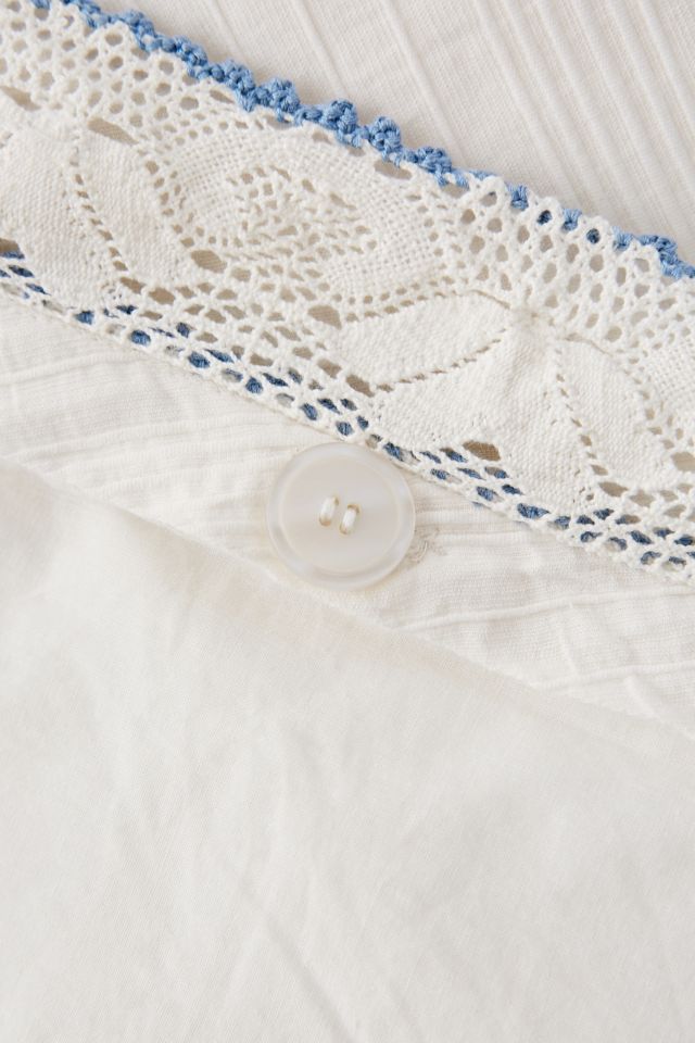 Lucia Crochet Trim Duvet Cover #5