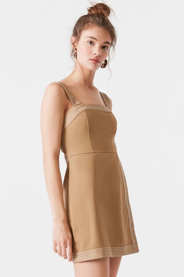UO Trapunto Stitch Twill Mini Dress #2