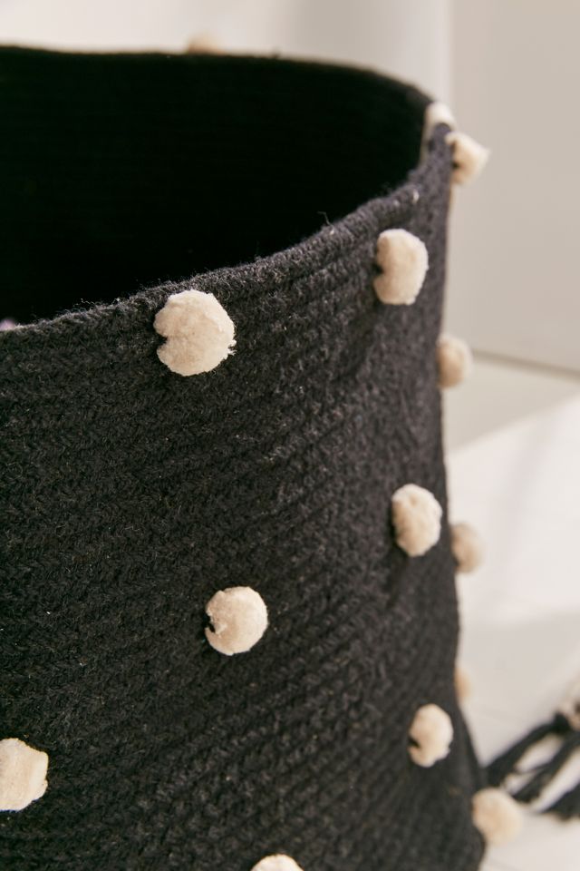 Lorena Canals Pebble Pom Laundry Basket #1