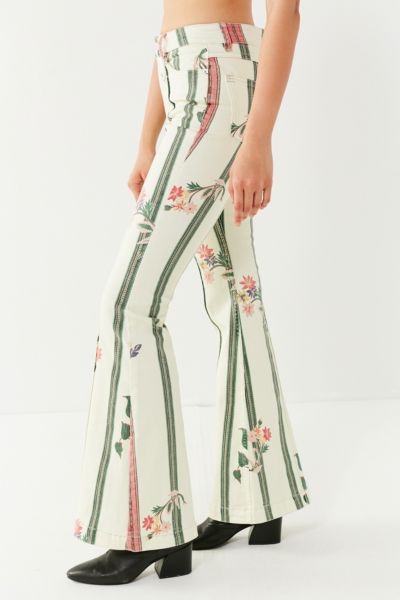 urban outfitters flower jeans