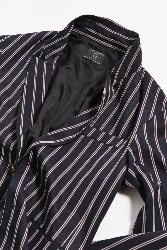 Blazer rayé chic UO #1