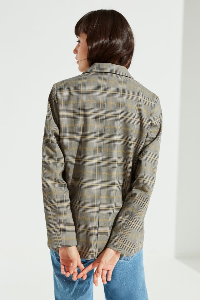 UO Grey Checkered Blazer #2