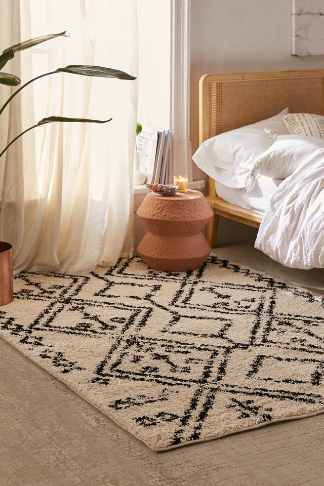 Wandering Lines Shag Rug #1