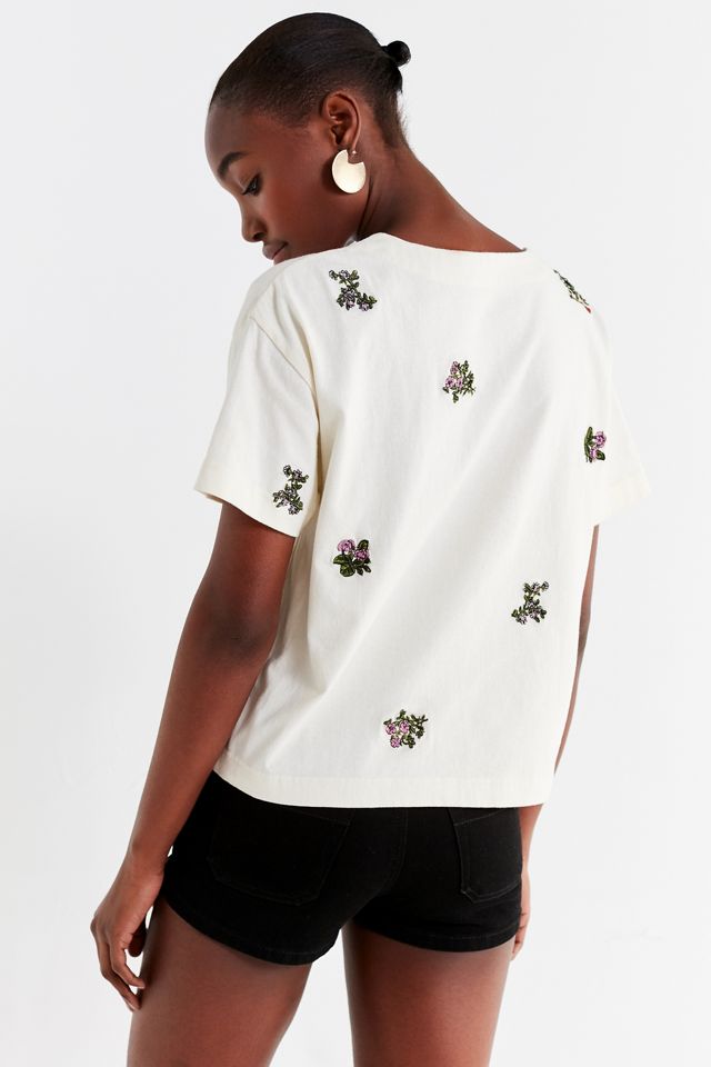 UO Faye Embroidered Tee #2