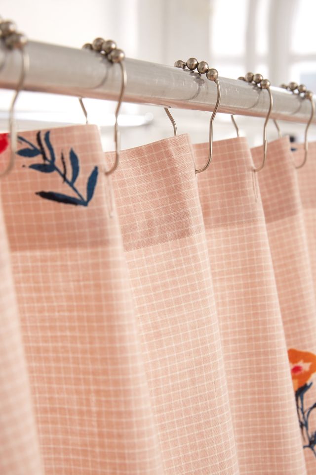 Bouquet Check Shower Curtain #2