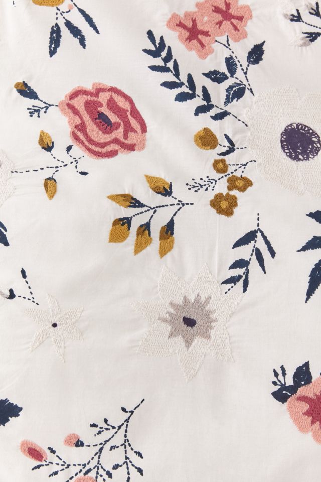 Housse de couette à fleurs brodées #5