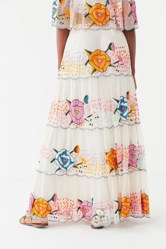 UO Embroidered Maxi Skirt #2