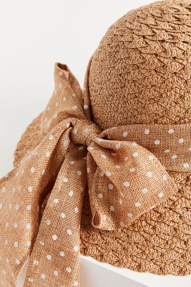 Textured Straw Cloche Hat #2