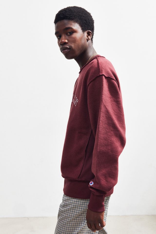 Champion burgundy hotsell crew neck