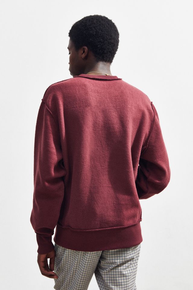 Champion UO Exclusive Embroidered Inside Out Crew-Neck Sweatshirt #3