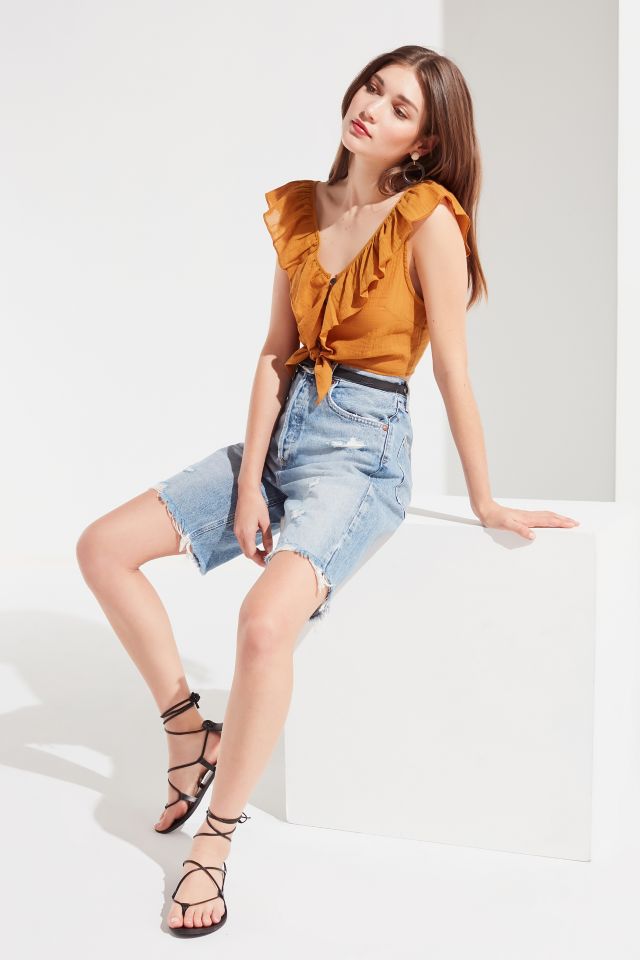 AGOLDE ‘90s Longline Denim Short – Siren #3