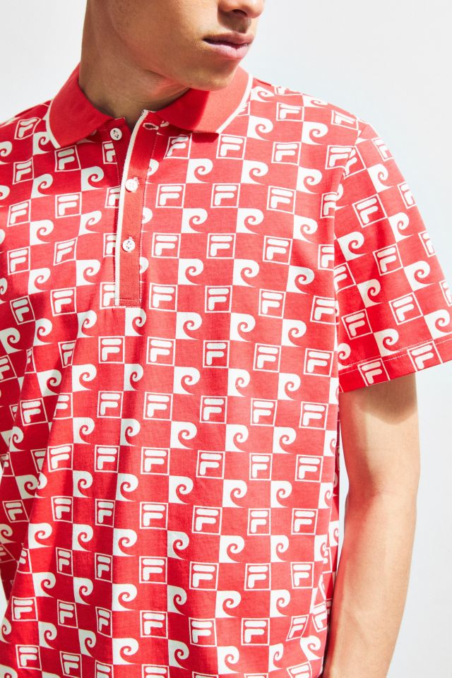 FILA + Pierre Cardin Checkered Polo Shirt #1