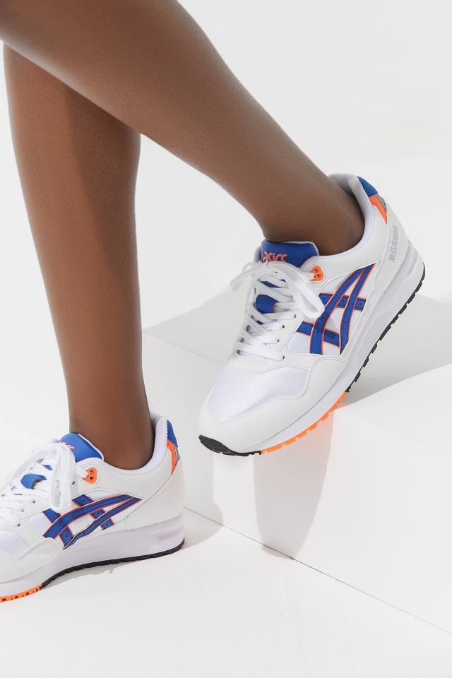 Asics gel saga white blue best sale